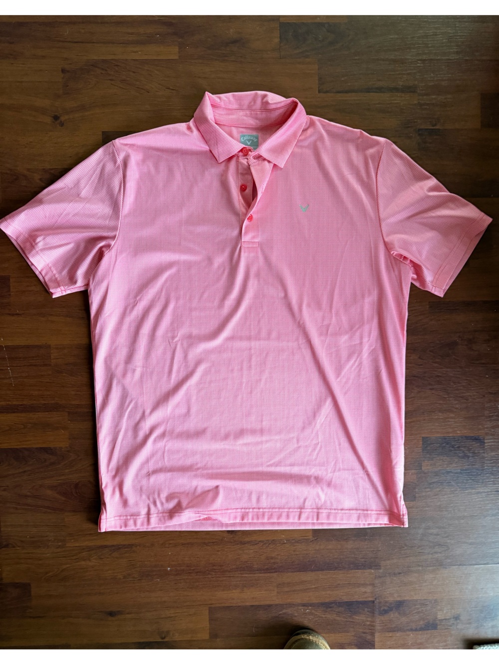 Callaway Opti-Dri Men’s Polo Shirt Red Gingham